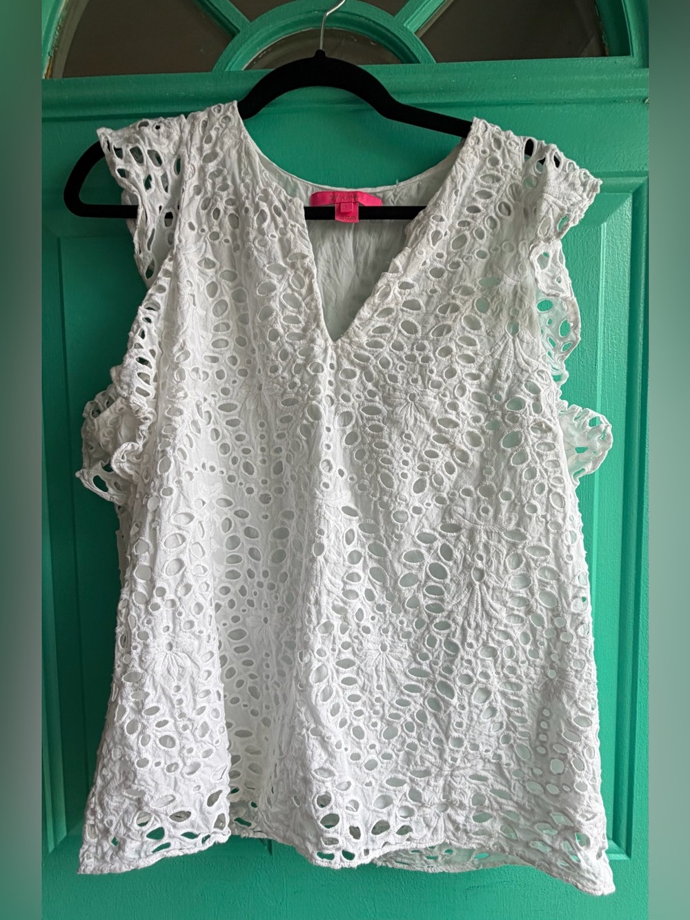 GUC Lilly Pulitzer Eyelet Top - Large